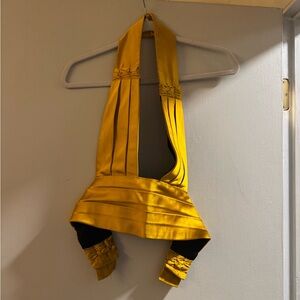 Vintage Yellow Halter Top